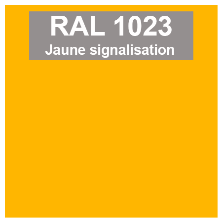 Code teinte RAl 1023 Jaune signalisation