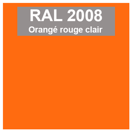 couleur ral 2008 orangé rouge clair
