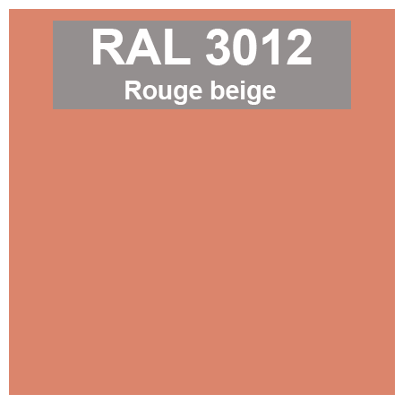 Code teinte RAl 3012 Rouge beige