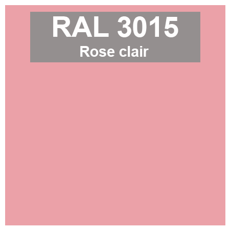 Code teinte RAl 3015 Rouge clair