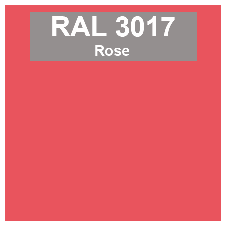 Code teinte RAl 3017 Rouge rose