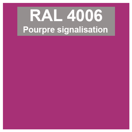 Code teinte RAl 4006 Pourpre signalisation