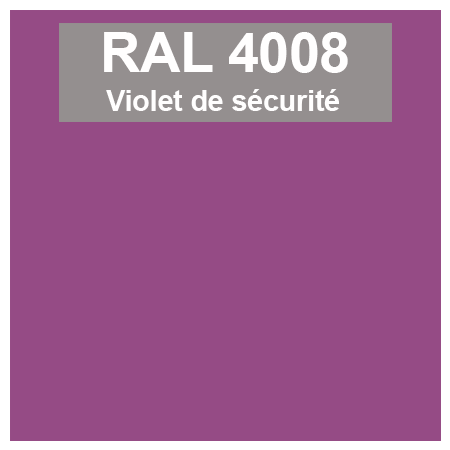 Code teinte RAl 4008 Violet de sécurité
