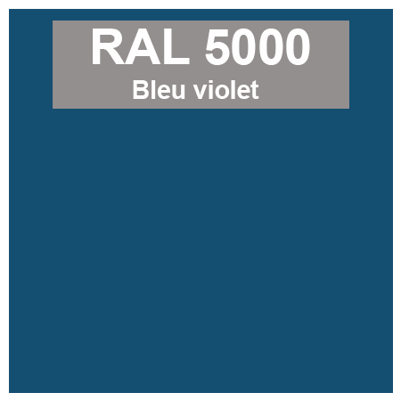 Code teinte RAl 5000 Bleu violet
