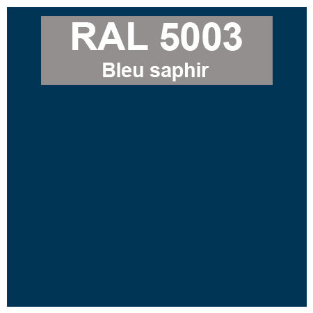 Code teinte RAl 5003 Bleu saphir