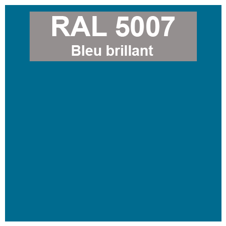 Code teinte RAl 5007 Bleu brillant