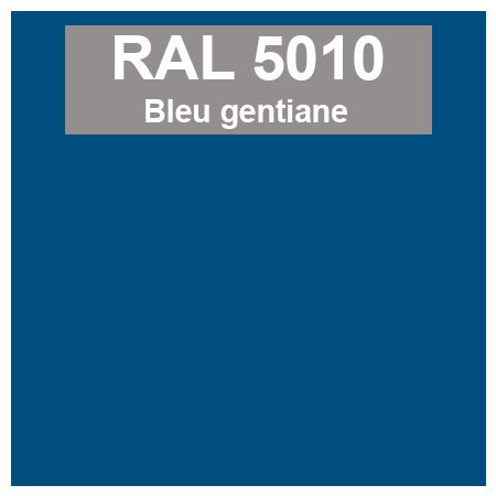 Code teinte RAl 5010 Bleu gentiane