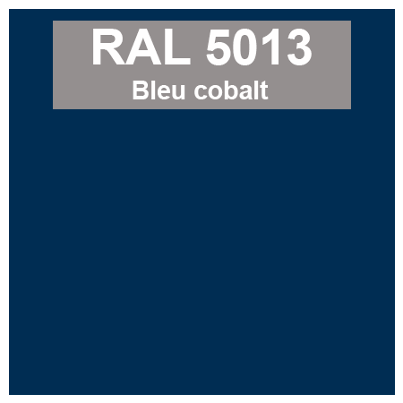 Code teinte RAl 5013 Bleu cobalt