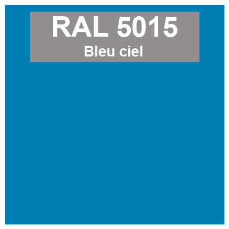 Code teinte RAl 5015 Bleu ciel