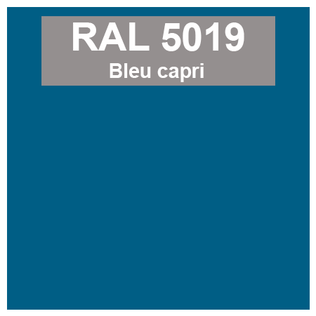 Code teinte RAl 5019 Bleu capri