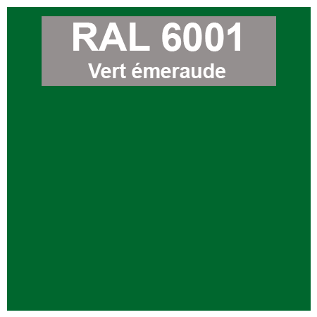 Teinte RAL 6001 Vert émeraude