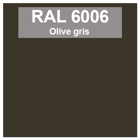 Code teinte RAl 6006 Olive gris