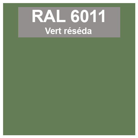 Code teinte RAl 6011 Vert réséda