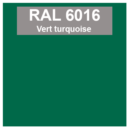 Code teinte RAl 6016 Vert turquoise