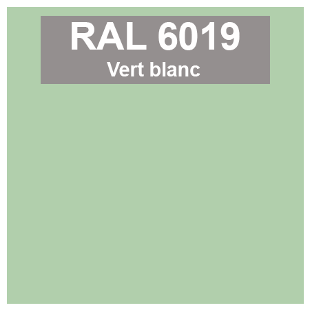 Code teinte RAl 6019 Vert blanc