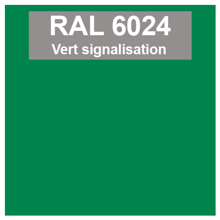 Code teinte RAl 6024 Vert signalisation
