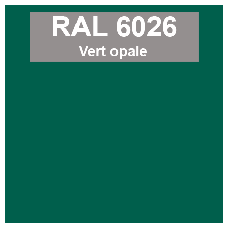 Code teinte RAl 6026 Vert opale