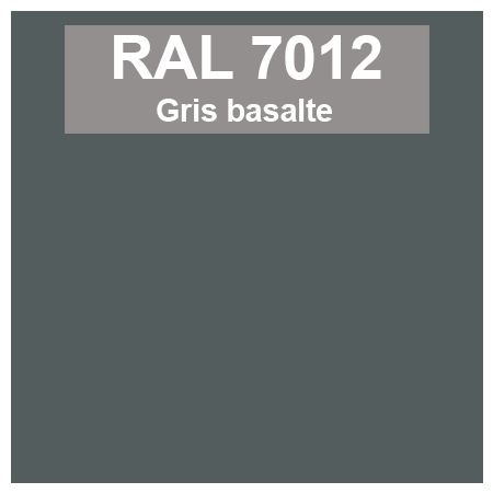 Code teinte RAl 7012 Gris basalte