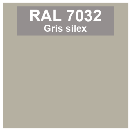 Code teinte RAl 7032 Gris silex