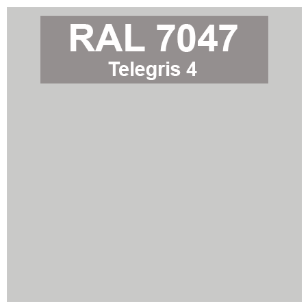 Code teinte RAl 7047 Télégris 4