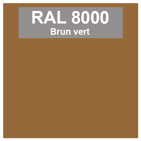 Code teinte RAl 8000 Brun vert