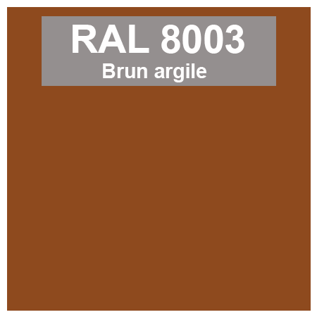Code teinte RAl 8003 Brun argile