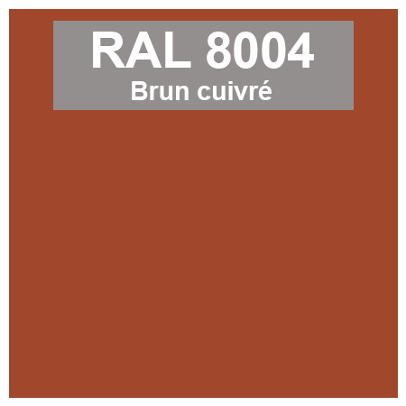 Code teinte RAl 8004 Brun cuivré