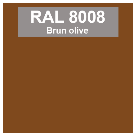 Code teinte RAl 8008 Brun olive