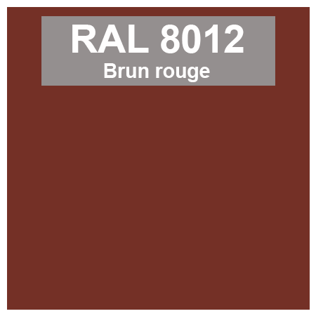Code teinte RAl 8012 Brun rouge