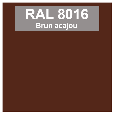 couleur ral 8016 brun acajou