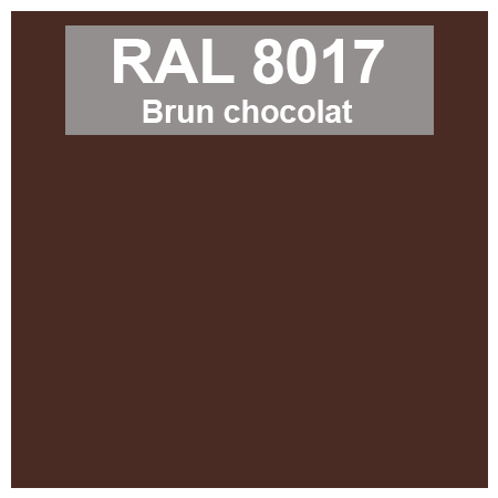 Code teinte RAl 8017 Brun chocolat