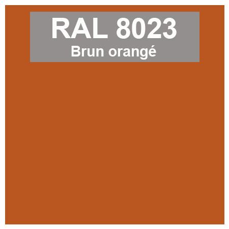Code teinte RAl 8023 Brun orangé