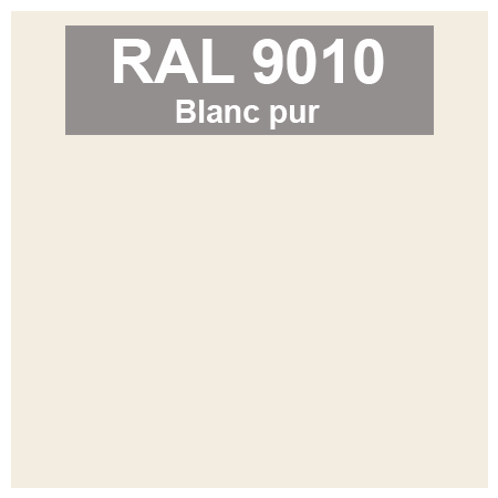 Code teinte RAl 9010 Blanc pur