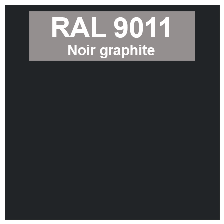 Code teinte RAl 9011 Noir graphite