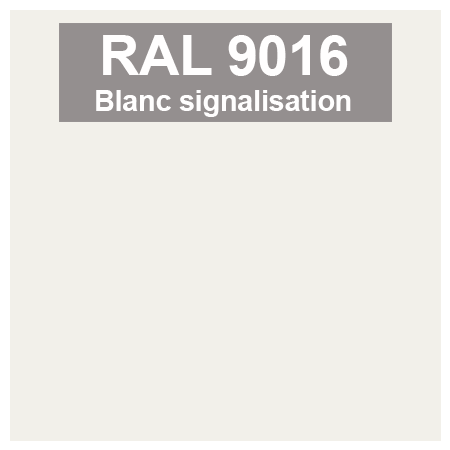 Code teinte RAl 9016 Blanc signalisation