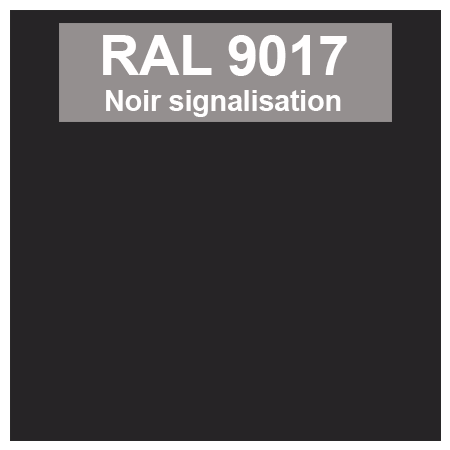 Code teinte RAl 9017 Noir signalisation