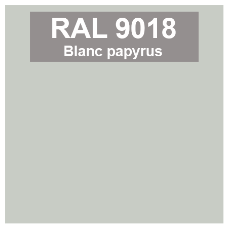 Code teinte RAl 9018 Blanc papyrus