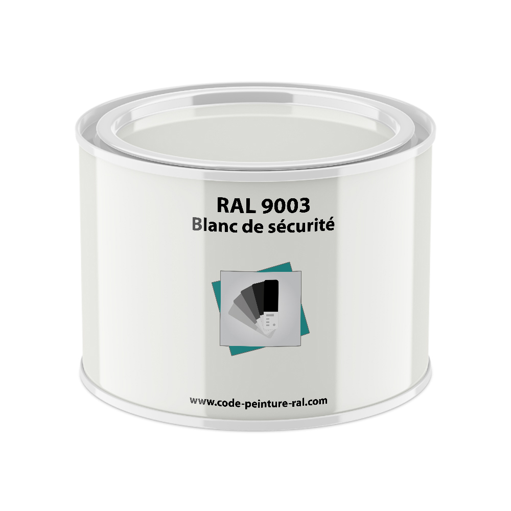 Pot RAL 9003 Blanc de sécurité