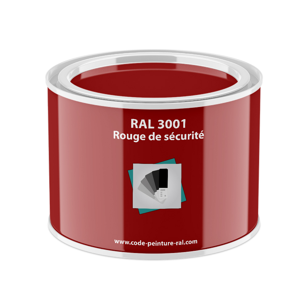 Pot RAL 3001 Rouge de sécurité