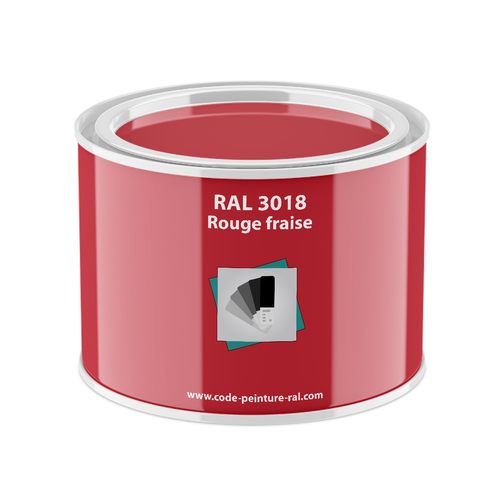 Pot RAL 3018 Rouge fraise